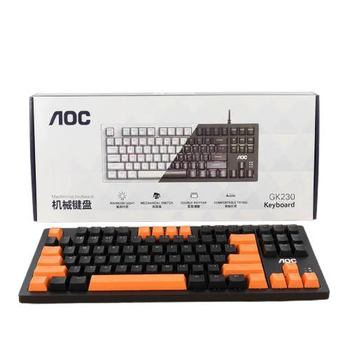 AOC GK-230 Mechanical Keyboard 87 Keys Blue Switch Wired